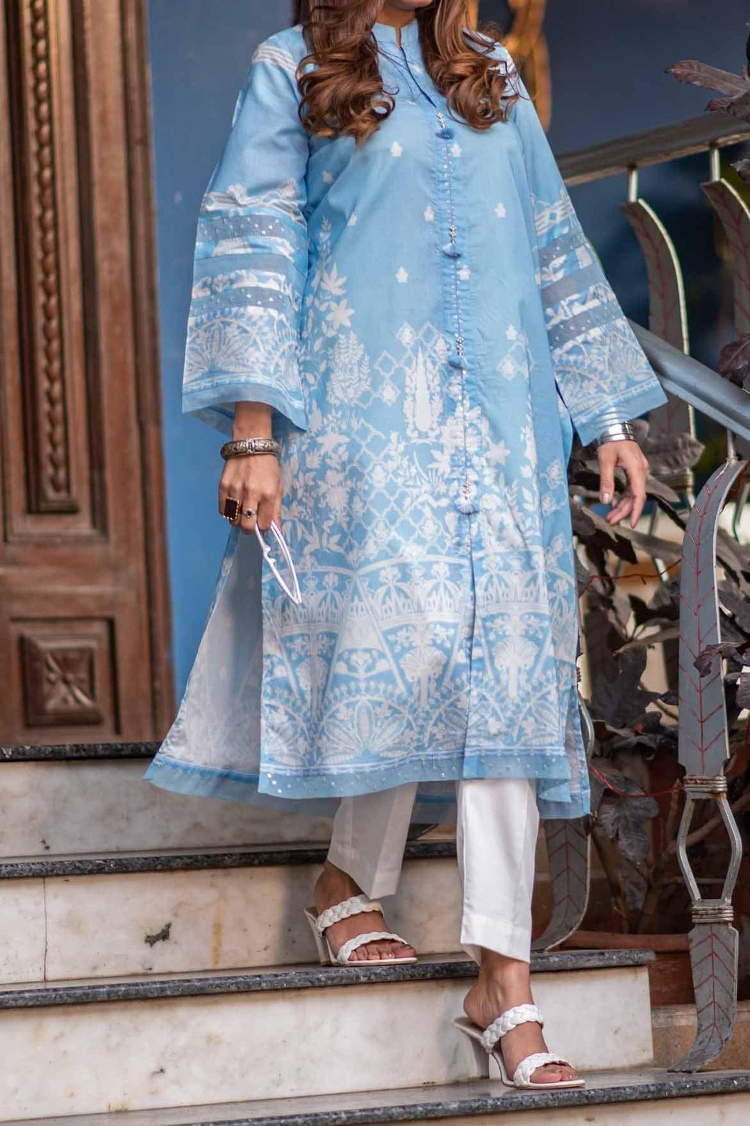 Mizaj - 1 Piece | Unstitched Printed Kurti | Lawn - S1L-220170 - Studio by TCS