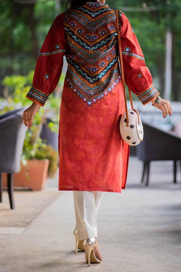 Mizaj - 1 Piece | Unstitched Printed Kurti | Lawn - S1L-220172 - Studio by TCS