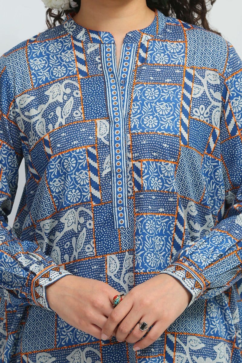 Generation - Blue Kantha Patch - 2 PC