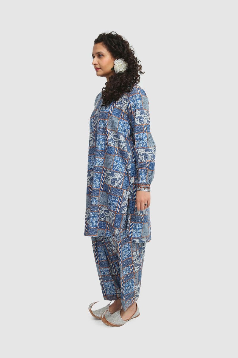 Generation - Blue Kantha Patch - 2 PC