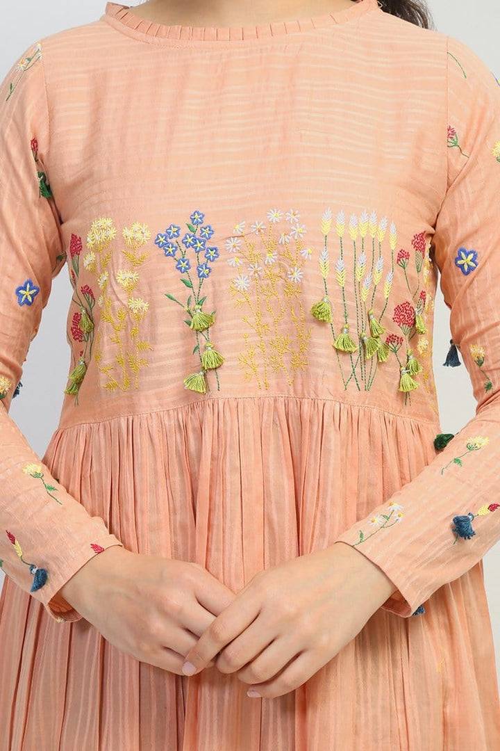 Generation - Peach April Flower Dress - 1 PC