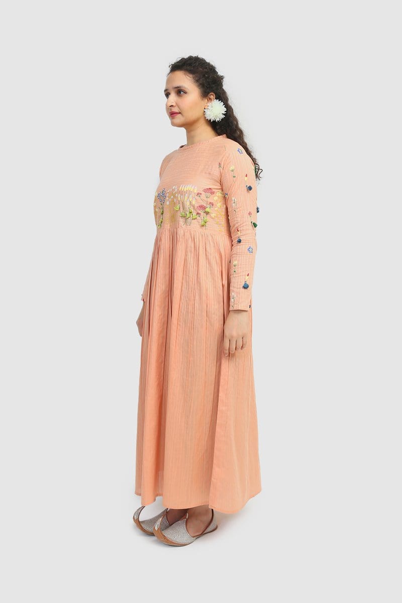 Generation - Peach April Flower Dress - 1 PC