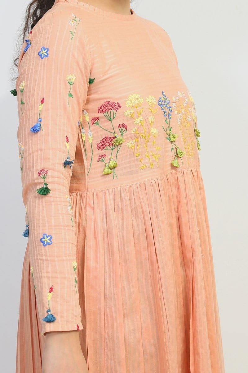 Generation - Peach April Flower Dress - 1 PC