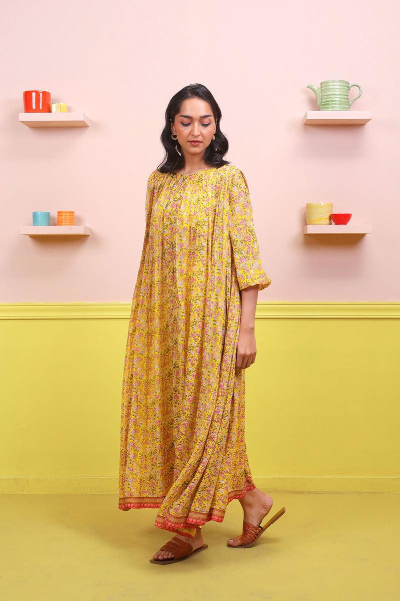 Generation - 2-Piece Gul Mithai Set - Yellow - Chiffon