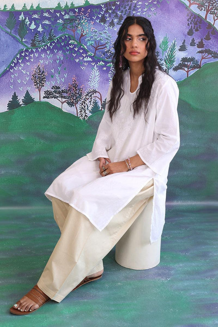 Generation - Not so Basic Shalwar - 1 Piece - Mouse - Cambric