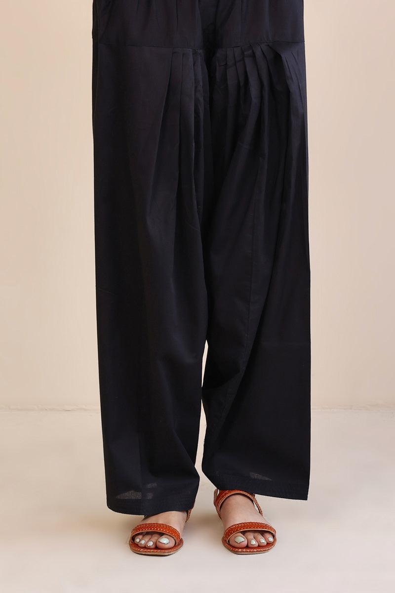 Generation - Not So Basic Shalwar - 1 Piece - Black - Cambric