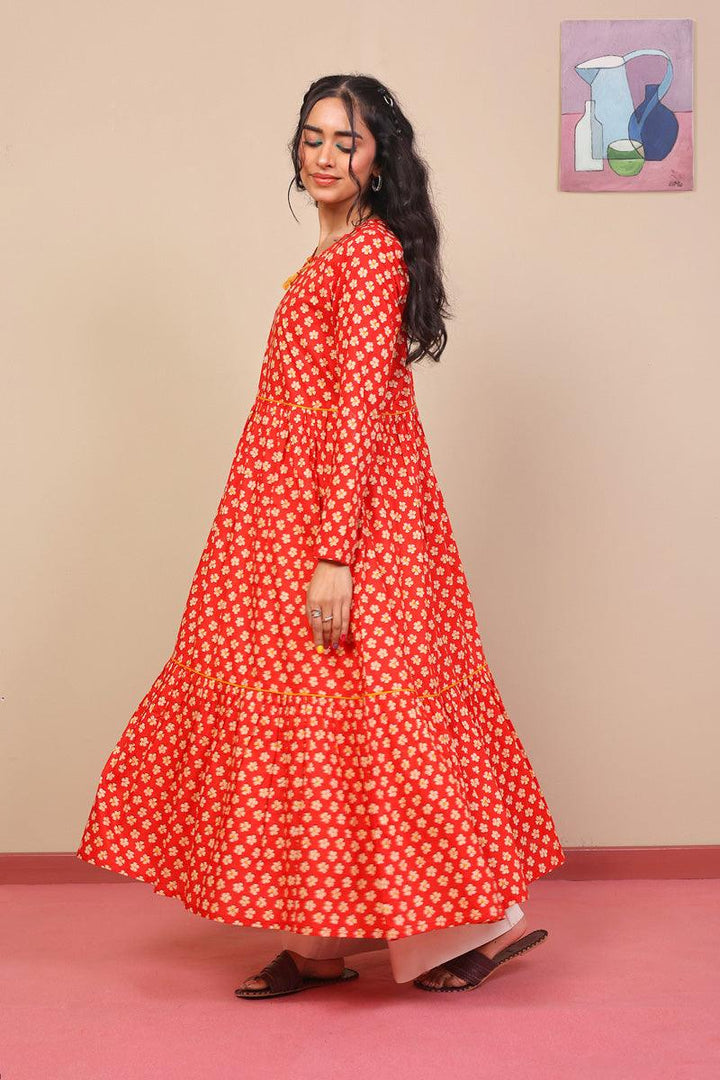 Generation - Moravian Dress - Red - Voile