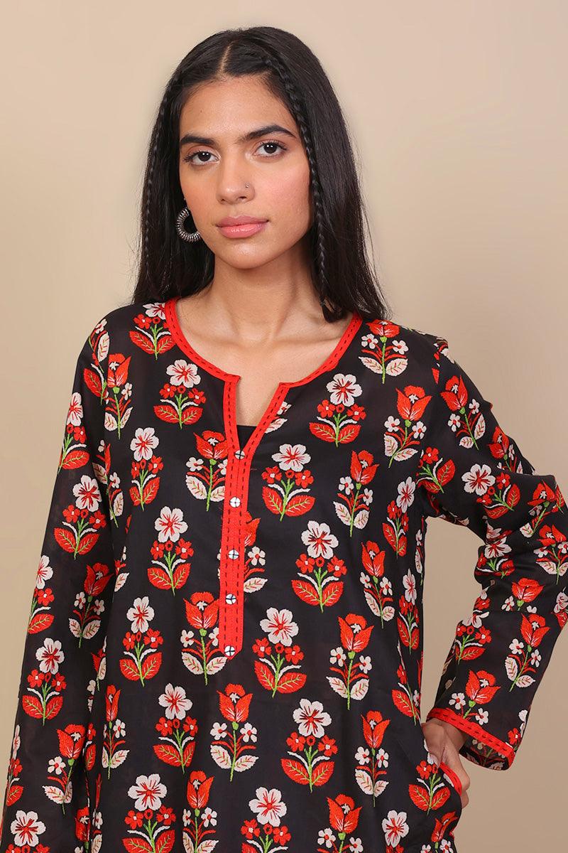 Generation - 2-Piece Moravian Bouquet Set - Black - Voile