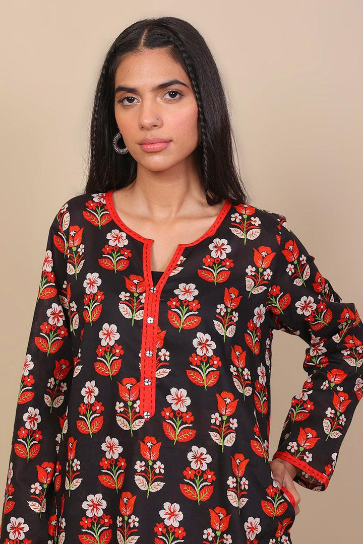Generation - 2-Piece Moravian Bouquet Set - Black - Voile
