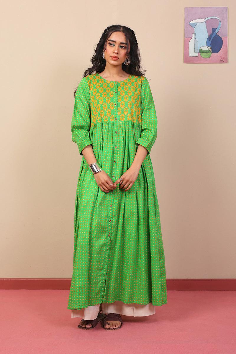 Generation - Saaya Dress - Green - Voile
