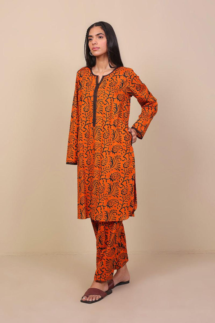 Generation - 2-Piece Sujani Set - Orange - Voile