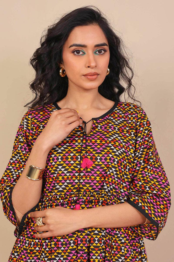 Generation - Marrakesh Peplum - Black - Voile