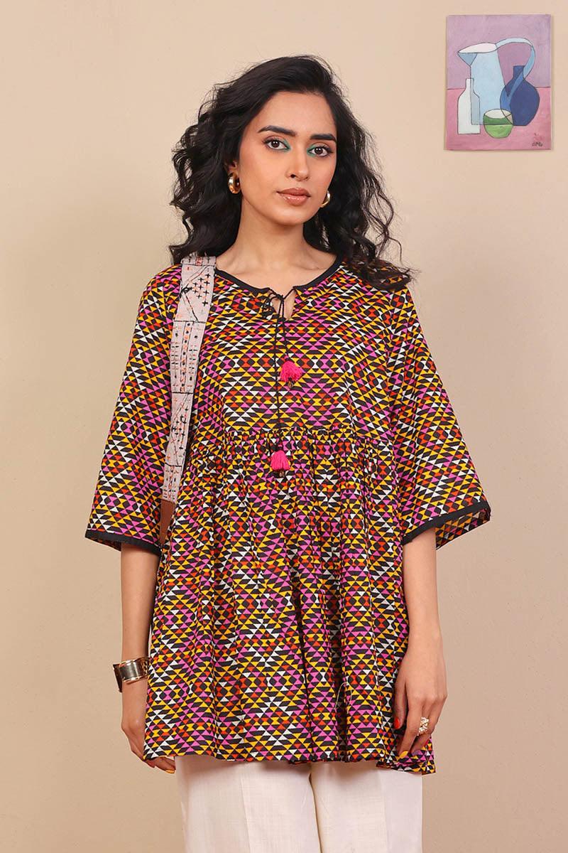 Generation - Marrakesh Peplum - Black - Voile