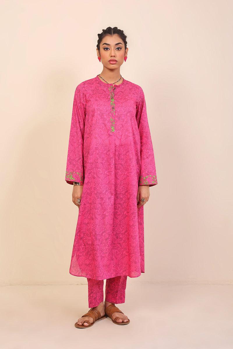 Generation - 2- Piece Keral - Dark Pink - Lawn