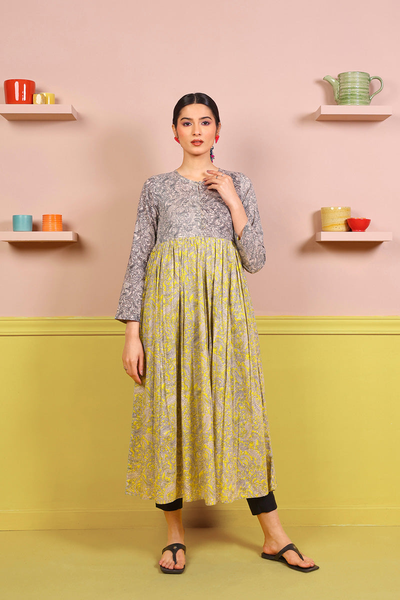 Generation - Keral Dress - Yellow - Voile