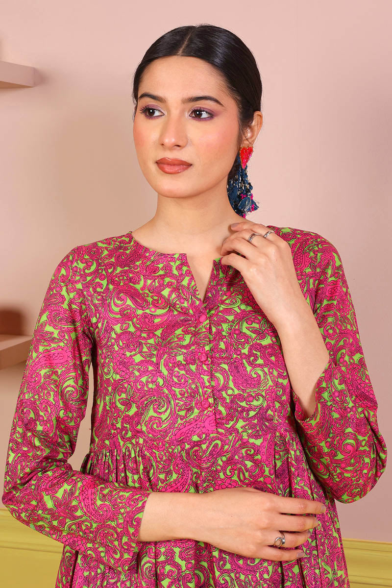 Generation - Keral Dress - Green - Voile