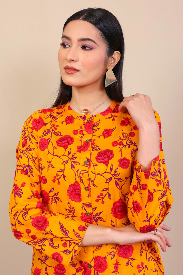 Generation - 2-Piece Marigold Co-ord - Orange - Voile