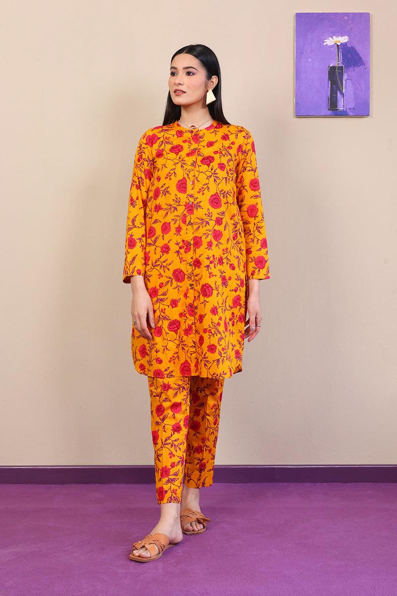 Generation - 2-Piece Marigold Co-ord - Orange - Voile