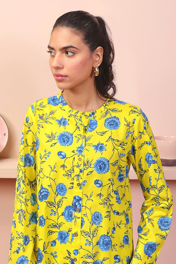 Generation - Marigold Printed Set - Yellow - Lawn - 2 Piece