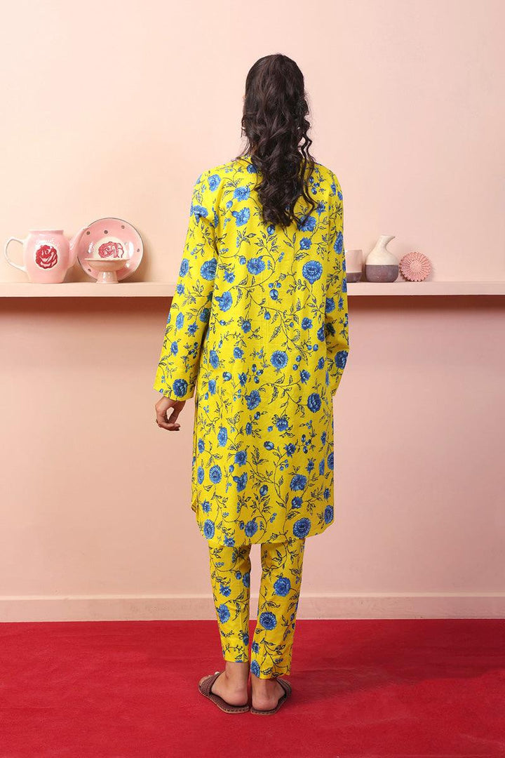 Generation - Marigold Printed Set - Yellow - Lawn - 2 Piece