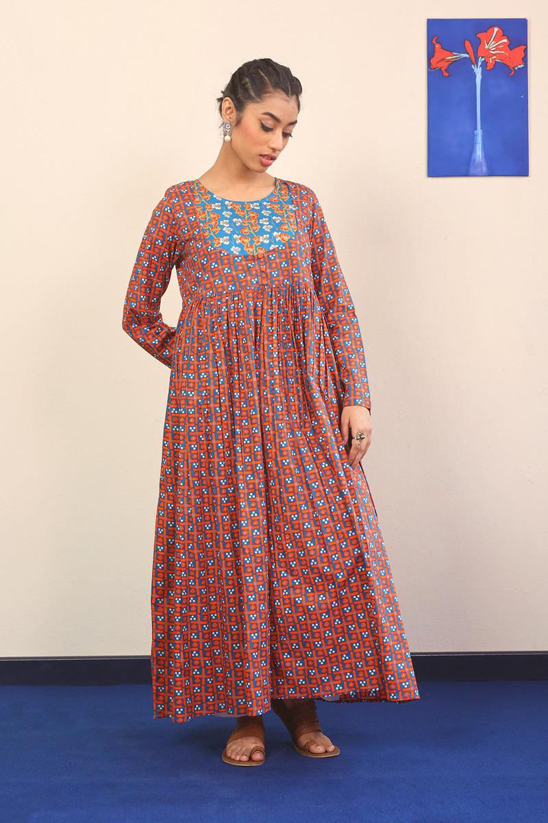 Generation - Cloves Flary Dress - Blue - Lawn - 1 Piece