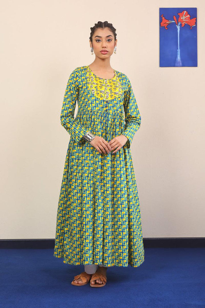 Generation - Cloves Flary Dress - Yellow - Lawn - 1 Piece