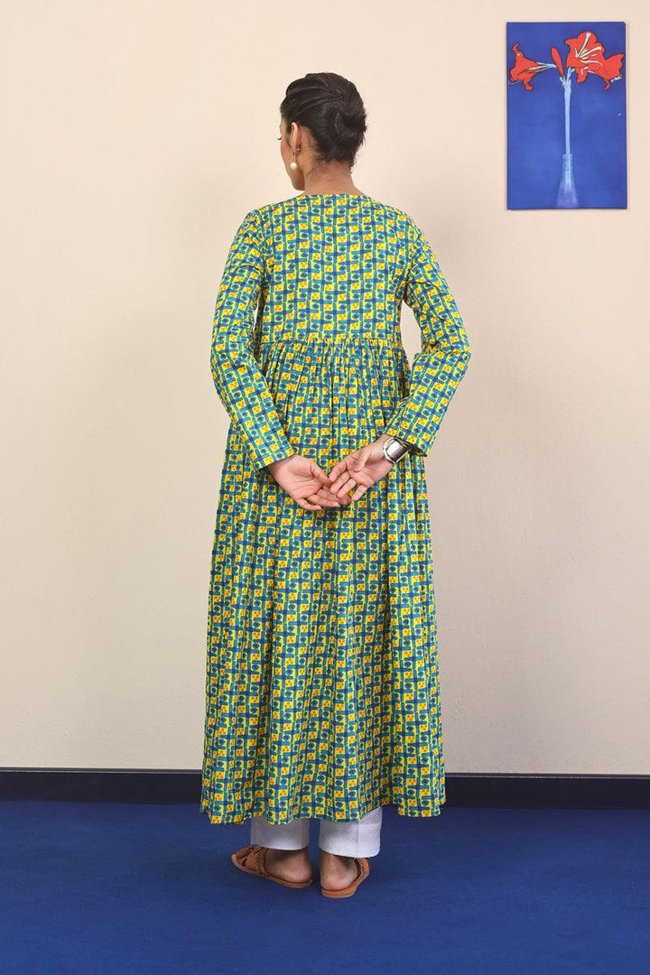 Generation - Cloves Flary Dress - Yellow - Lawn - 1 Piece