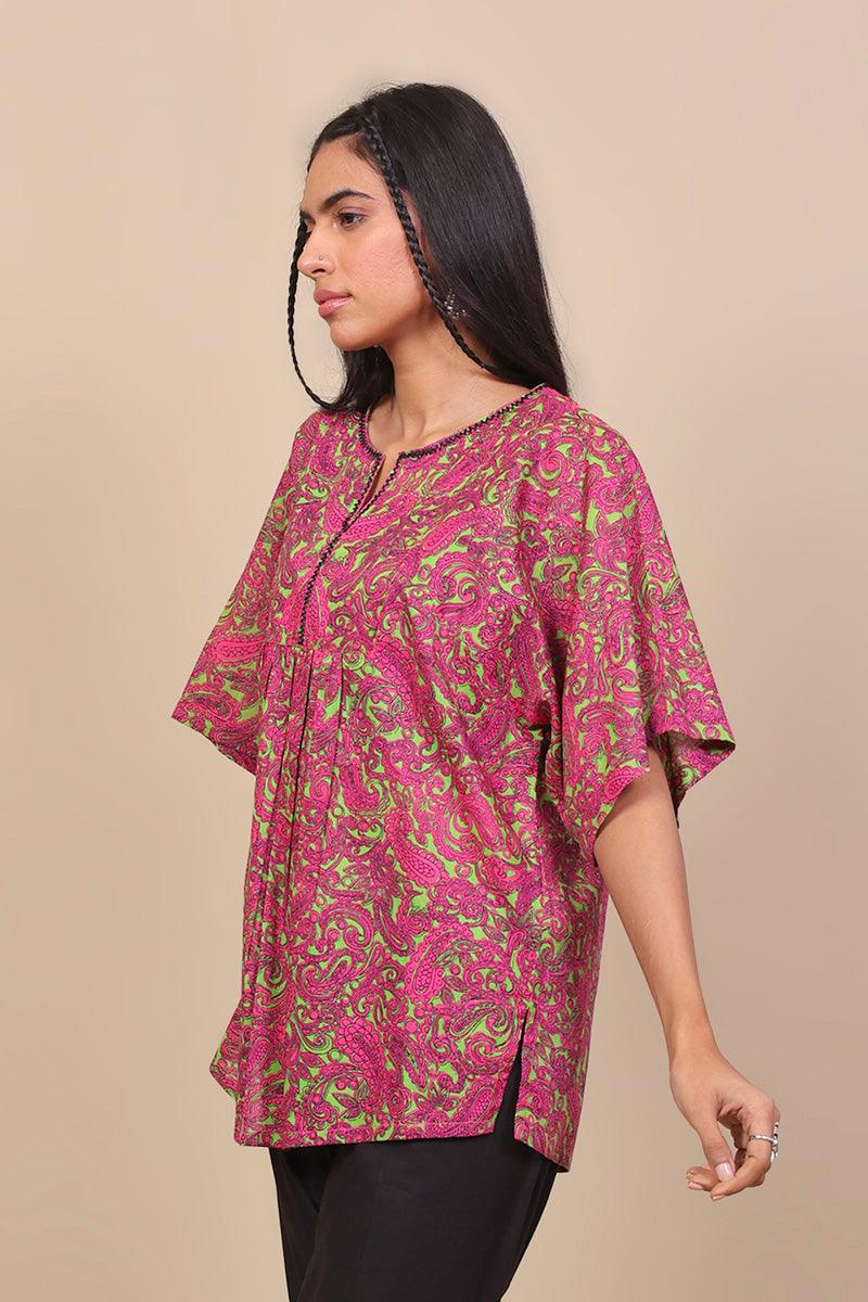 Generation - Keral Tunic - Parrot Green - Voile