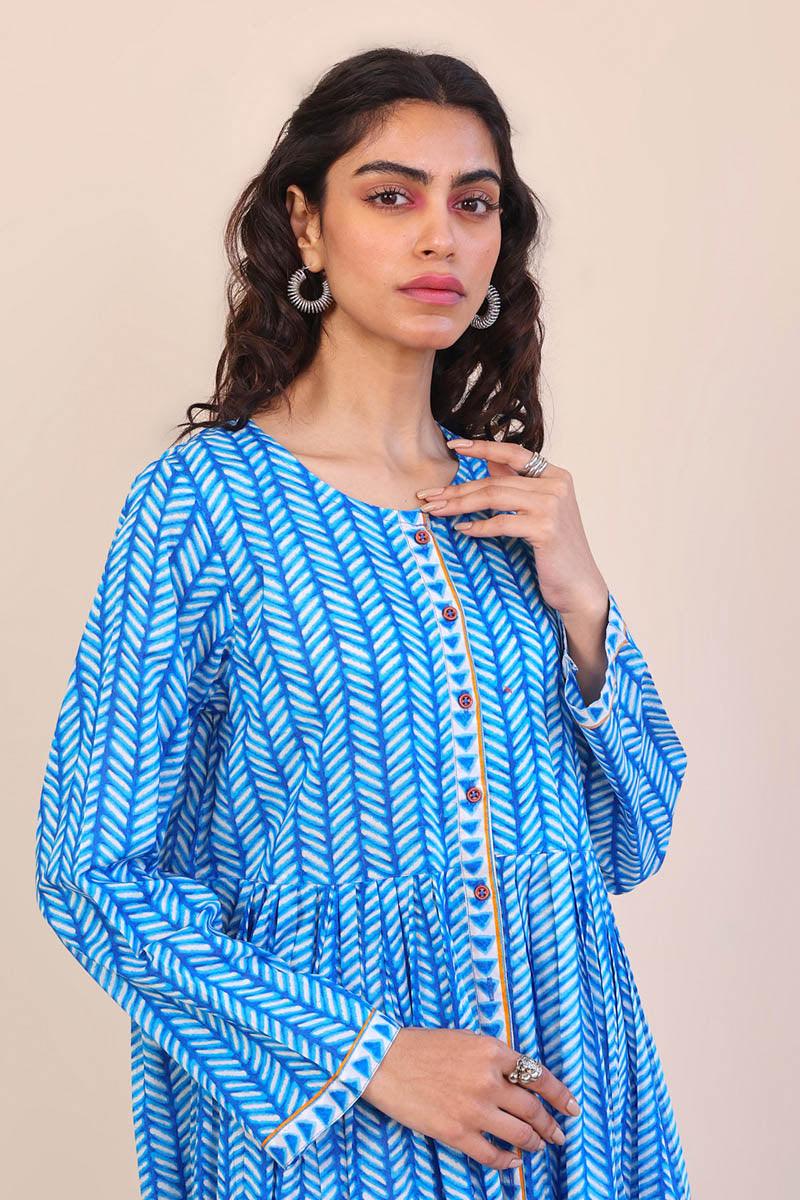 Generation - Tales of the Tribe Dress - Blue - Lawn - 1 Piece