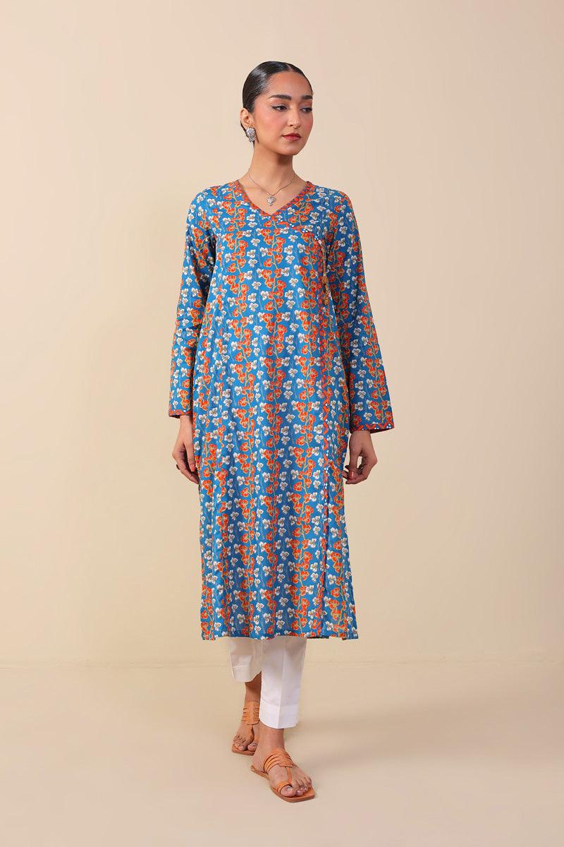 Generation - Cloves Kurta - Blue - Voile