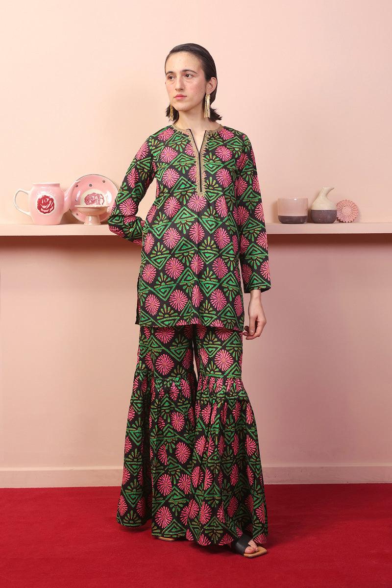 Generation - 2- Piece Kaantha Jungle Pop - Black - Lawn