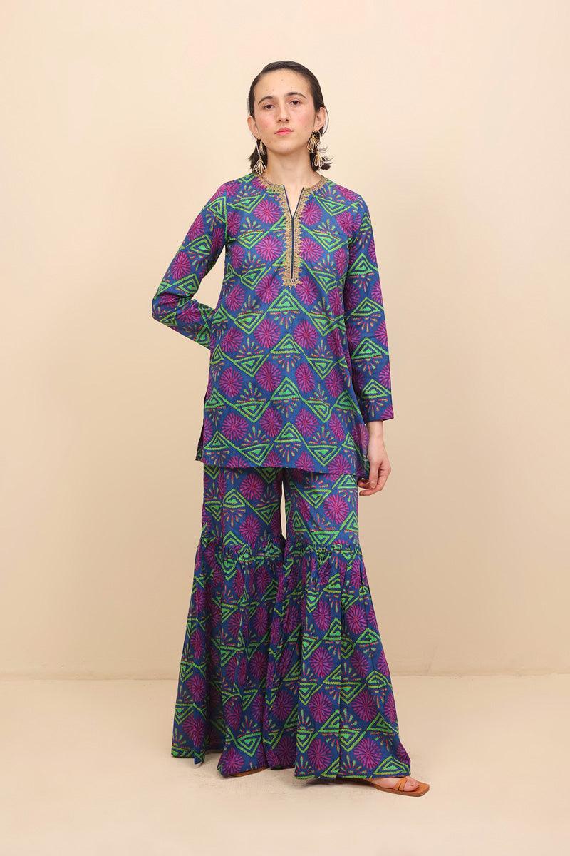 Generation - 2- Piece Kaantha Jungle Pop - Blue - Lawn