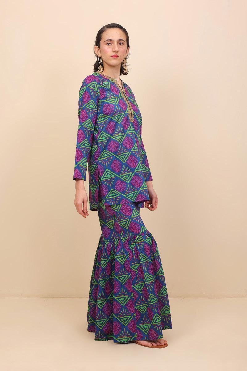 Generation - 2- Piece Kaantha Jungle Pop - Blue - Lawn