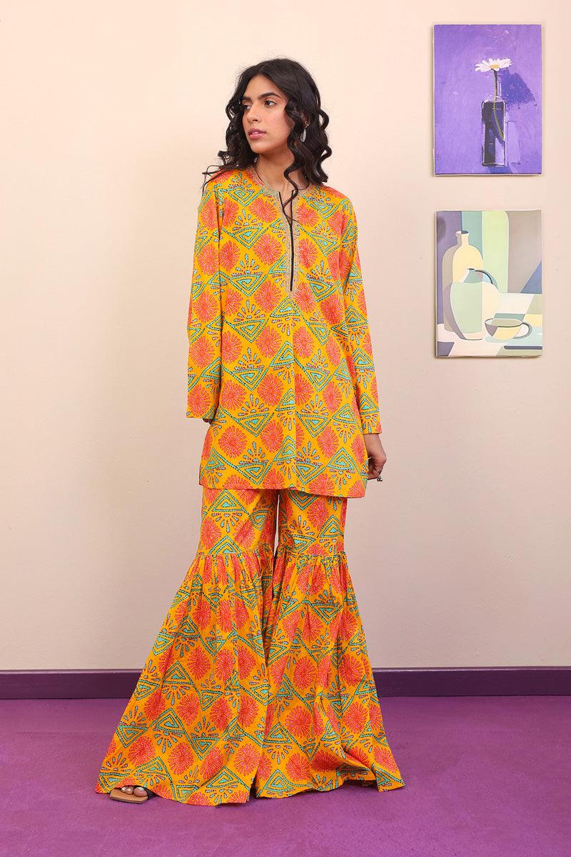 Generation - 2- Piece Kaantha - Mango Yellow - Lawn