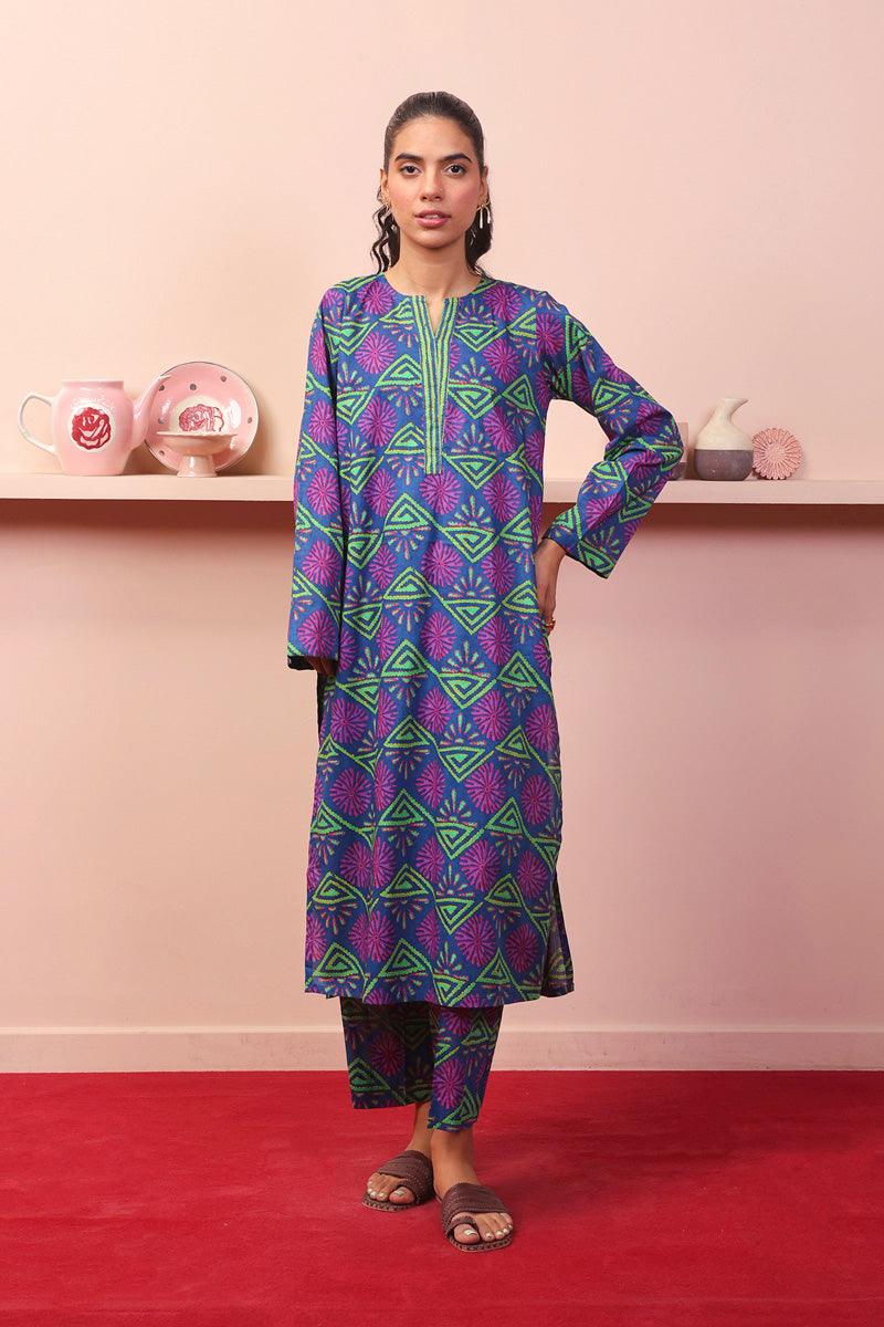 Generation - 2- Piece Kaantha Jungle Pop - Blue - Lawn