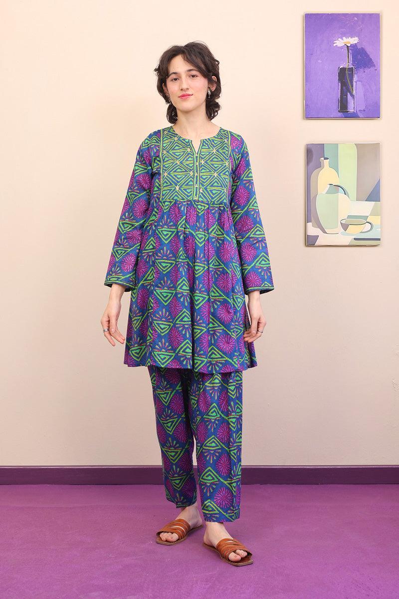 Generation - 2- Piece Kaantha Wonderland Set - Blue - Lawn