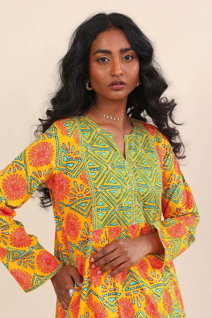 Generation - 2- Piece Kaantha Wonderland Set - Mango Yellow - Lawn