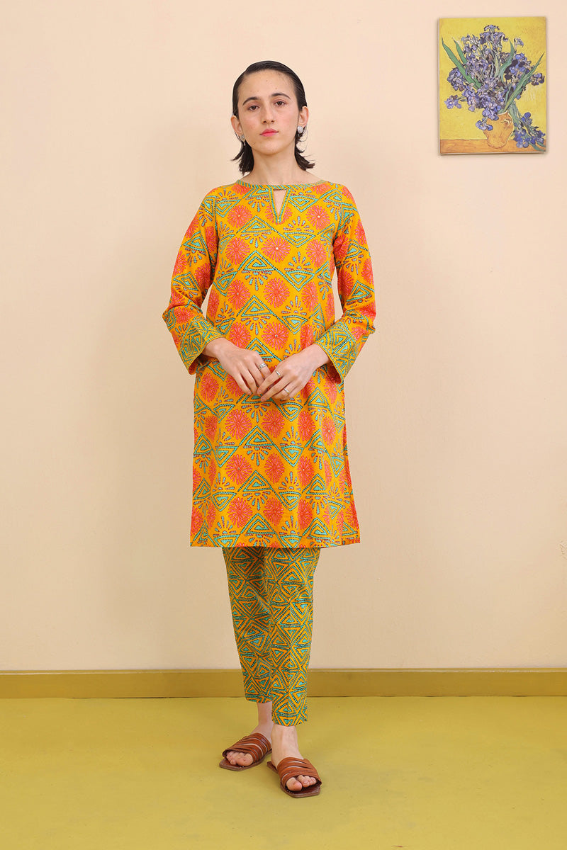 Generation - 2- Piece Kaantha - Mango Yellow - Lawn