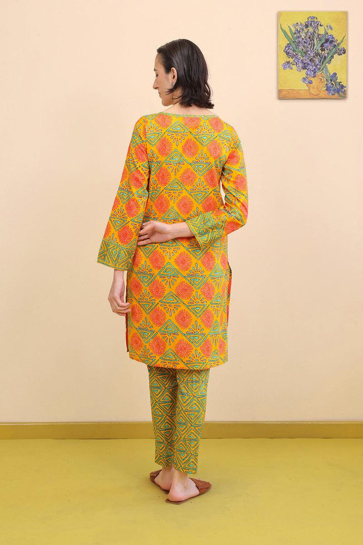 Generation - 2- Piece Kaantha - Mango Yellow - Lawn