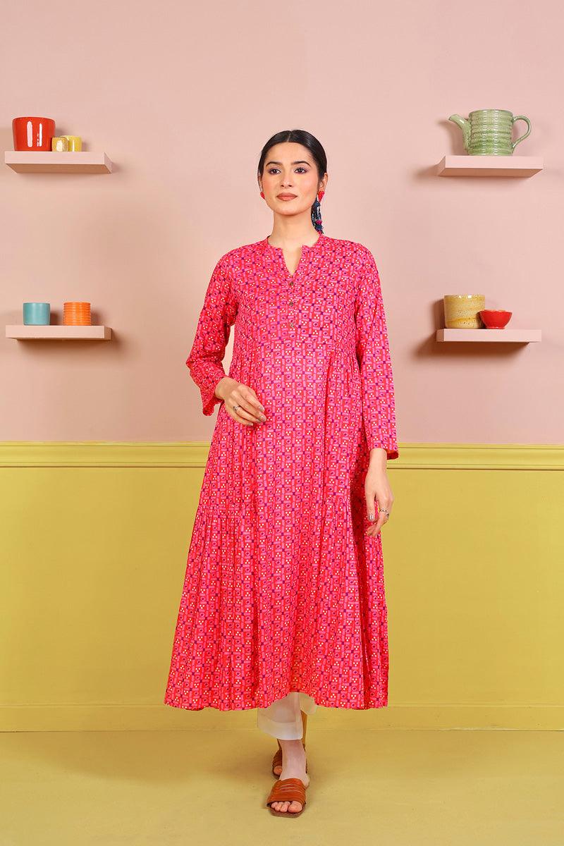 Generation - Cloves Dress - Pink - Voile