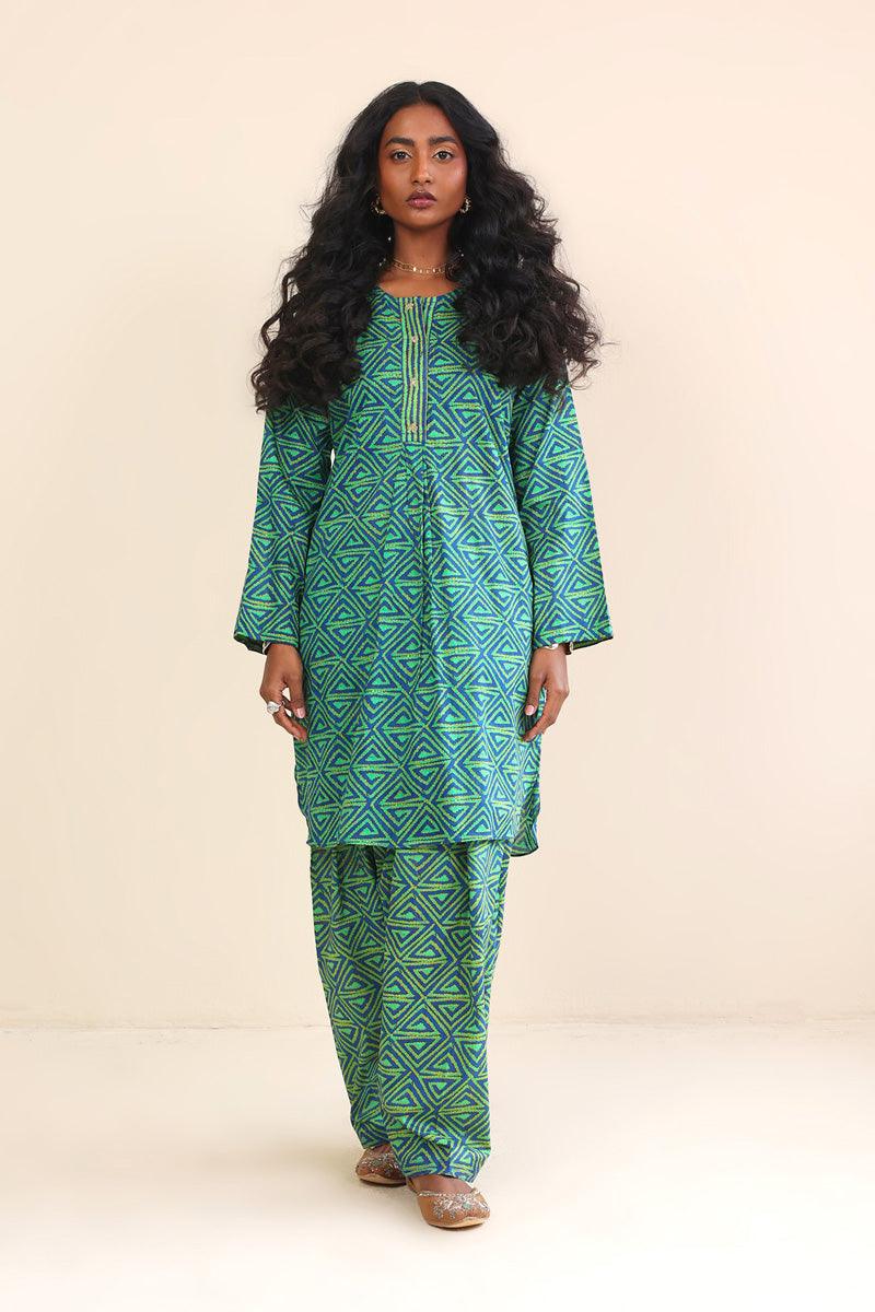 Generation - 2- Piece Kaantha - Blue - Lawn