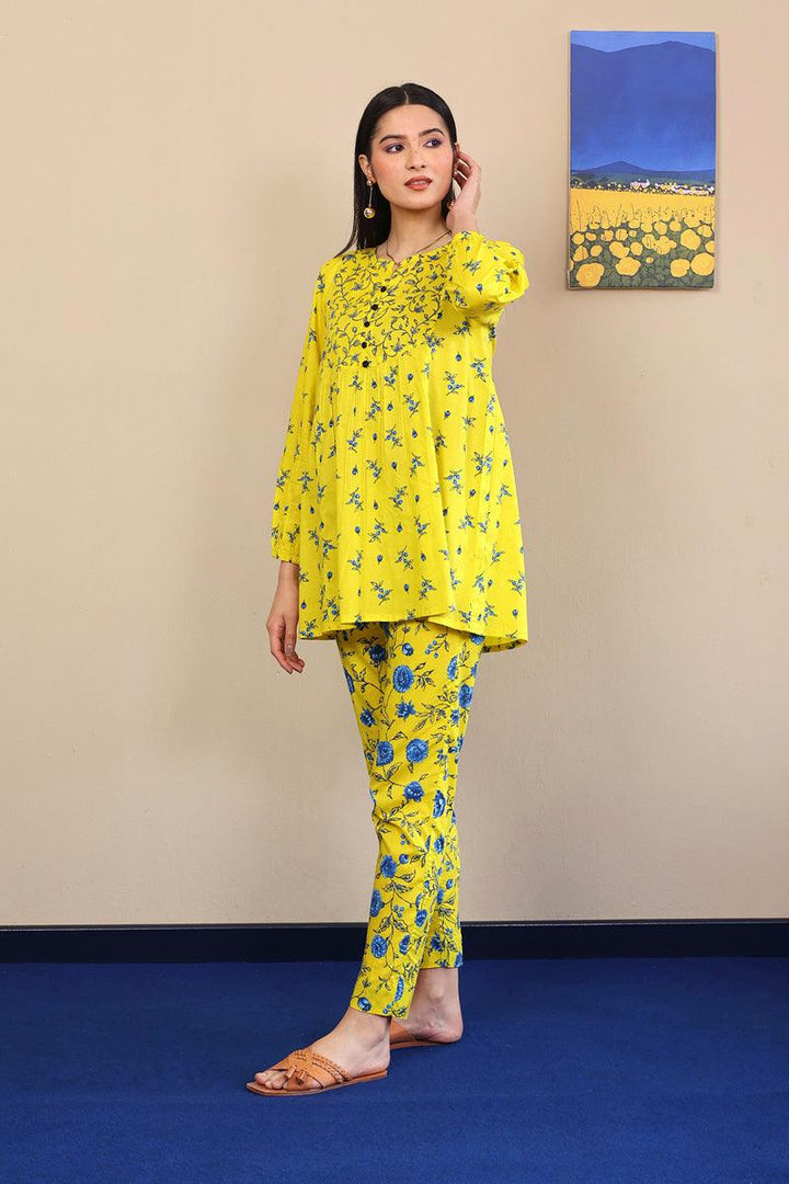 Generation - Marigold Kurta - Yellow - Voile