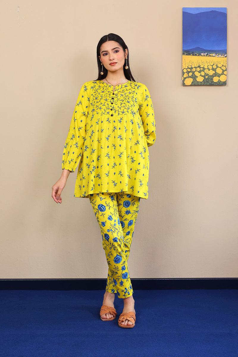 Generation - Marigold Kurta - Yellow - Voile