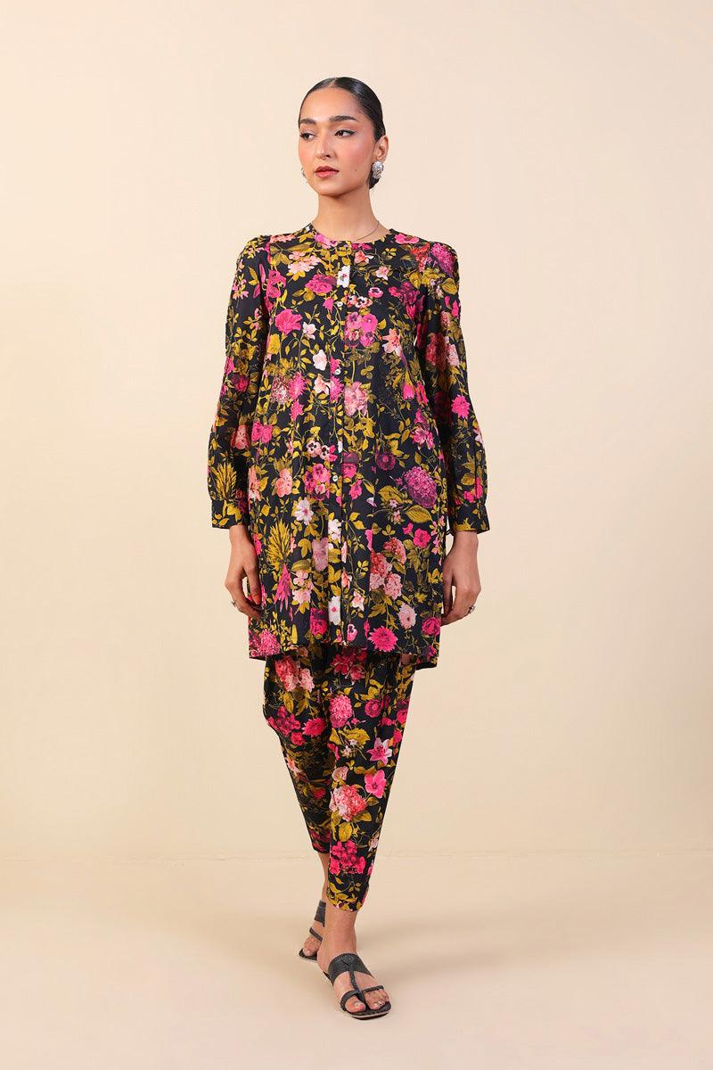 Generation - 2-Piece Bloomcore Set - Black - Voile