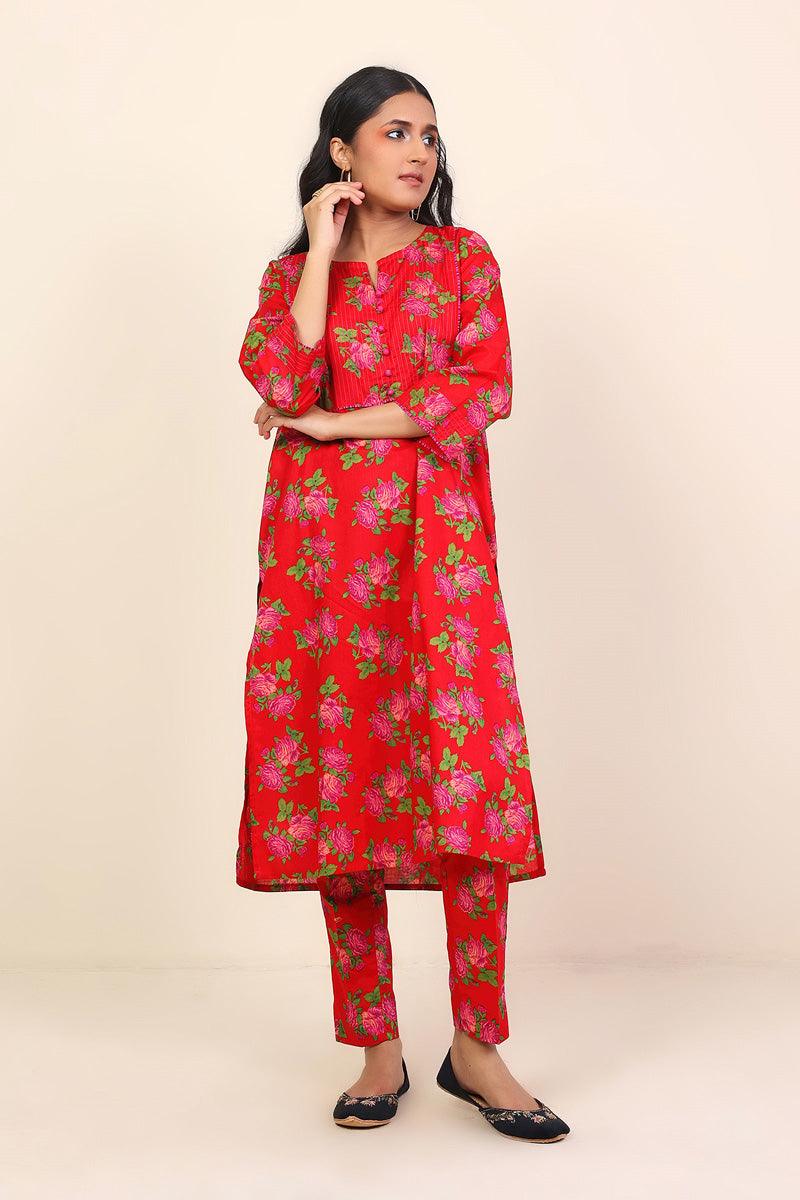 Generation - 2 Piece Gulab - Red  Lawn