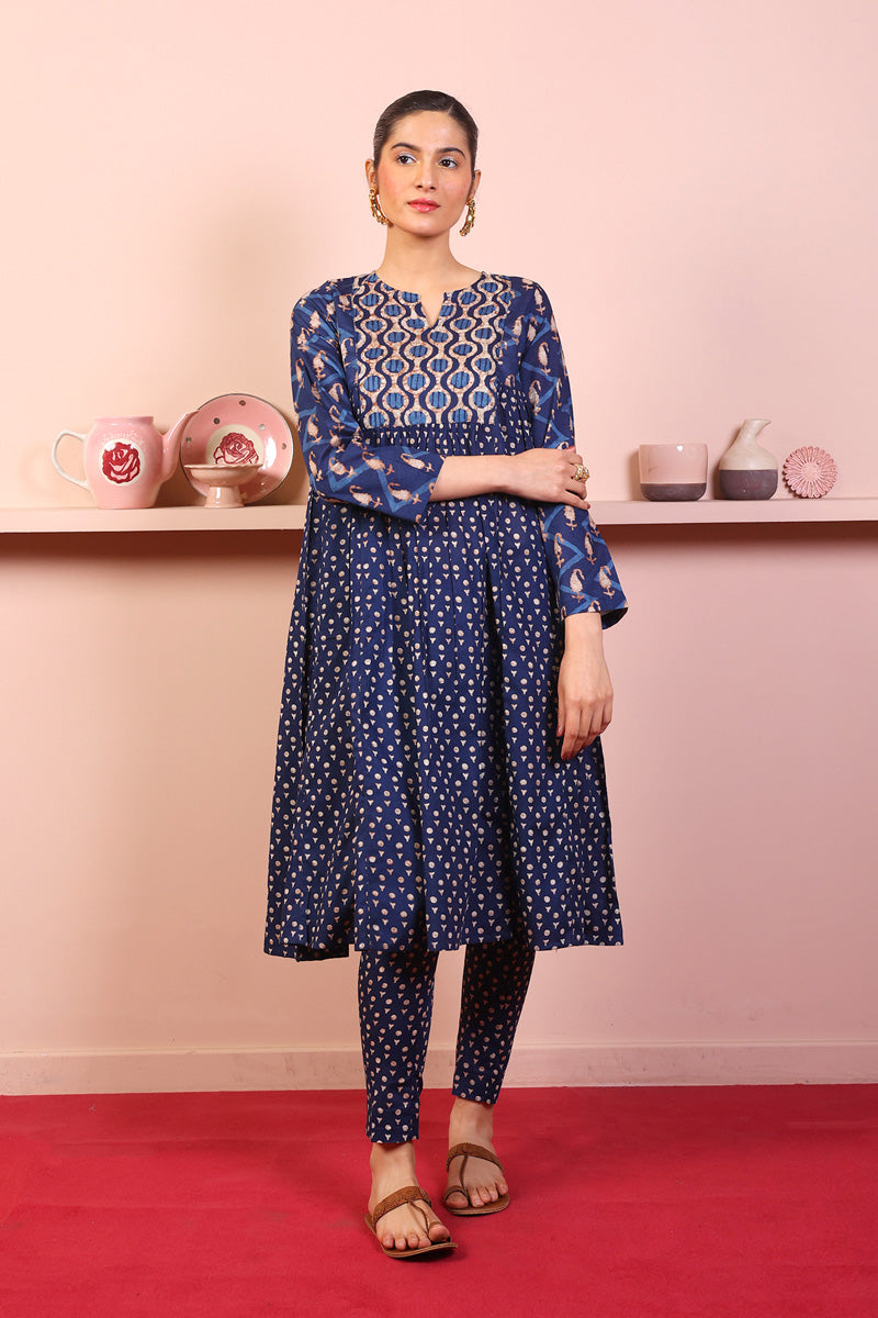 Generation - 2-Piece Neel Set - Navy Blue - Lawn