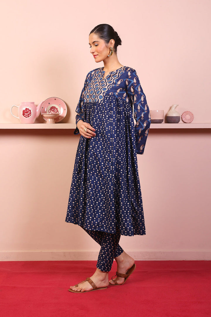 Generation - 2-Piece Neel Set - Navy Blue - Lawn