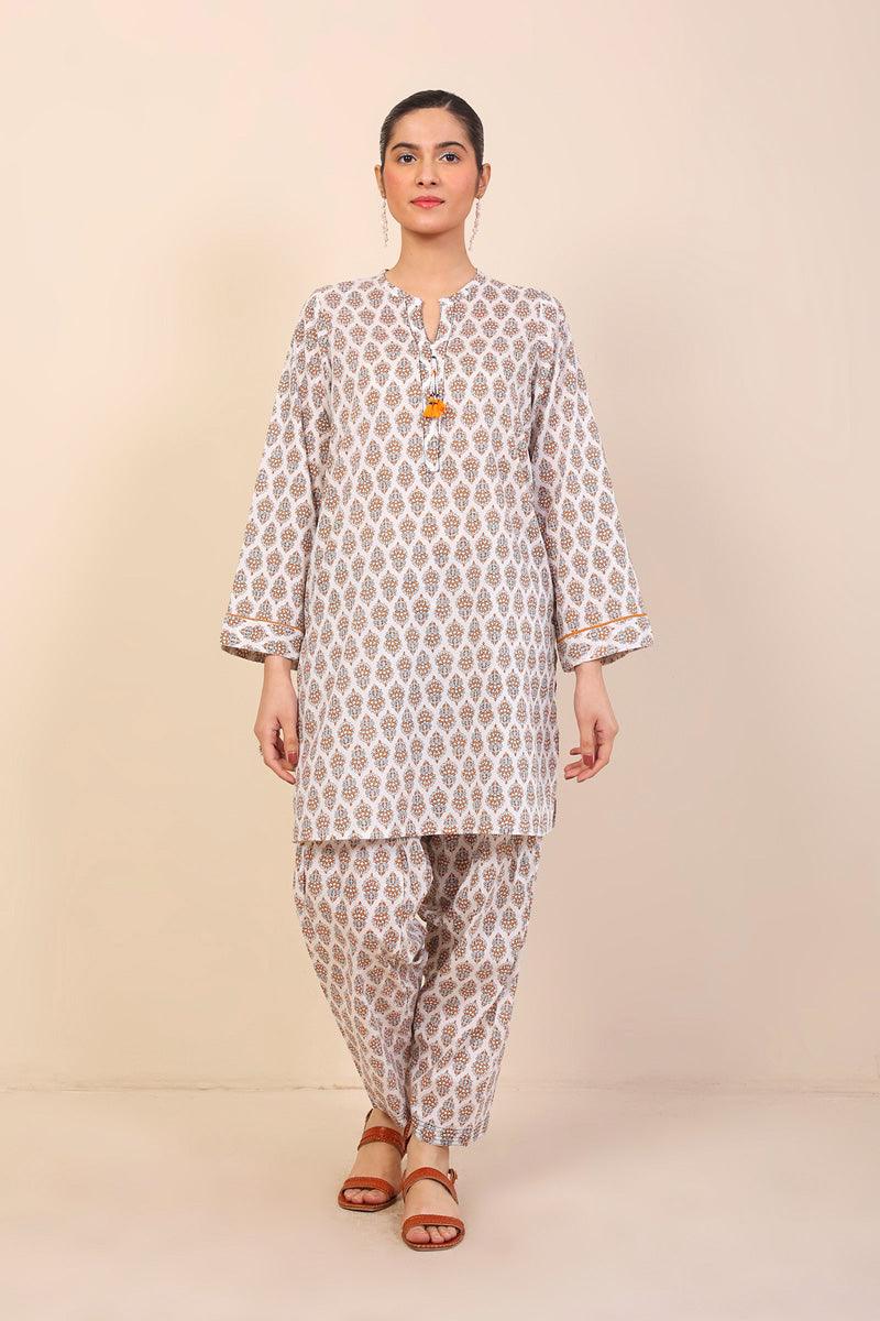 Generation - 2-Piece Buti Set - White - Lawn
