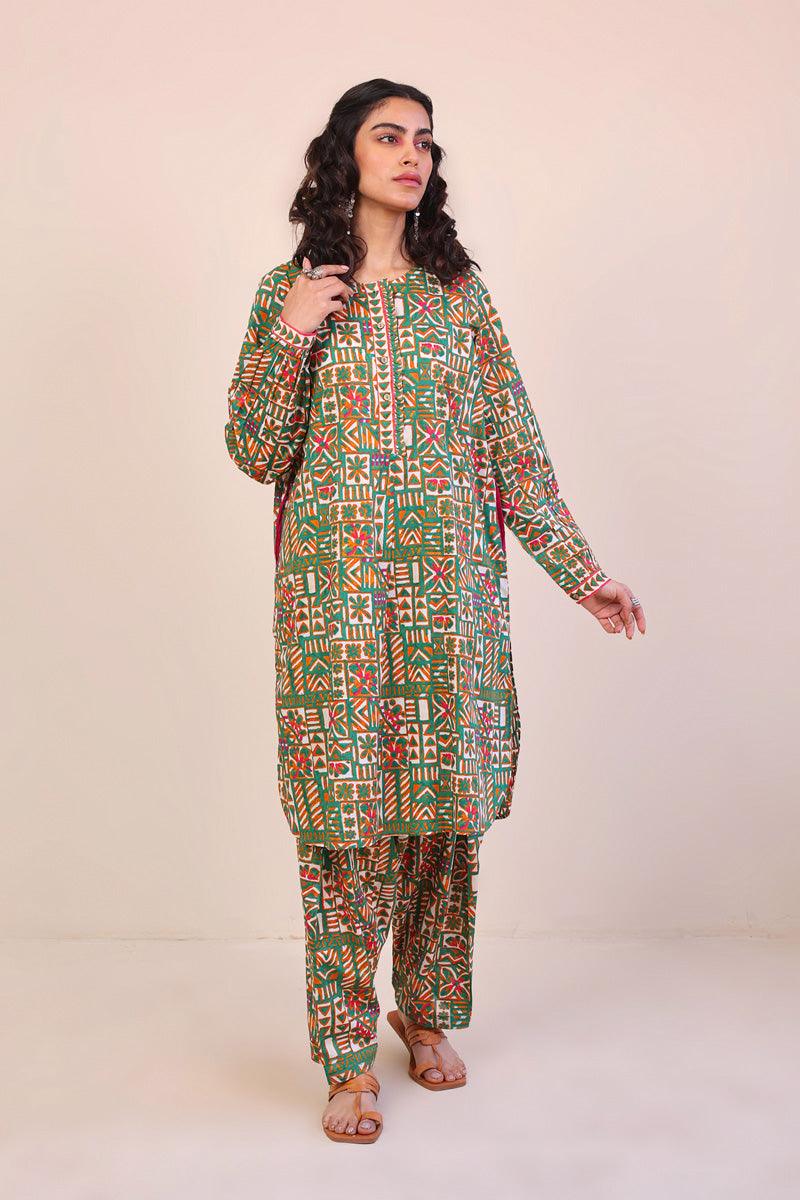 Generation - Tales of the Tribe Printed Set - Green - Lawn - 2 Piece