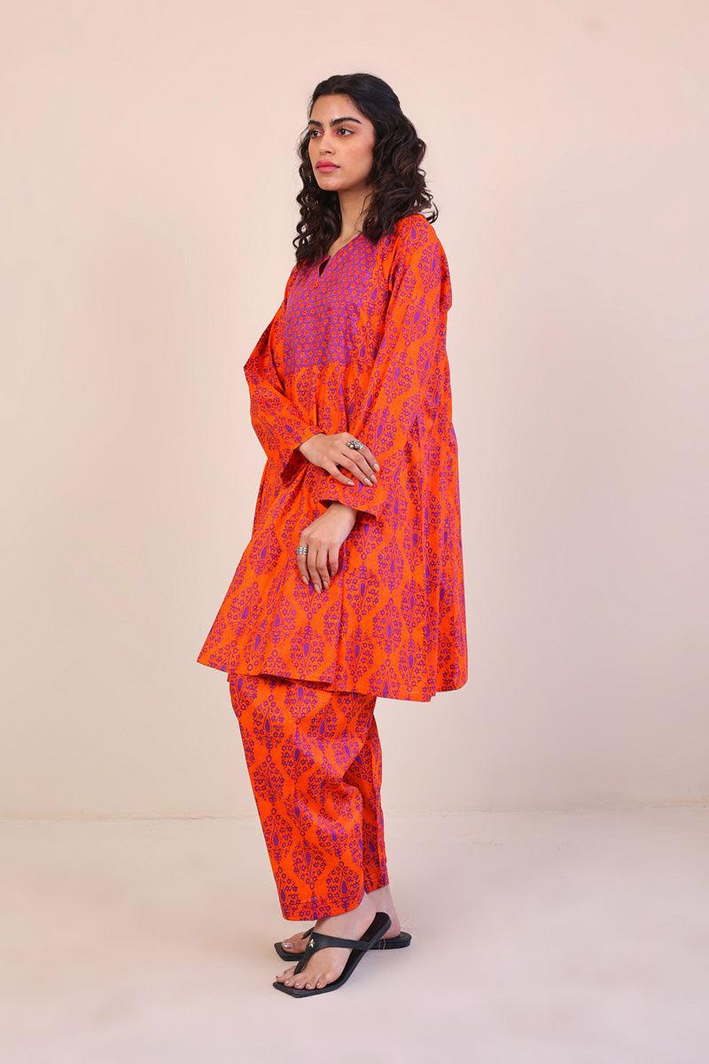 Generation - Thappa 2-Piece - Orange - Lawn
